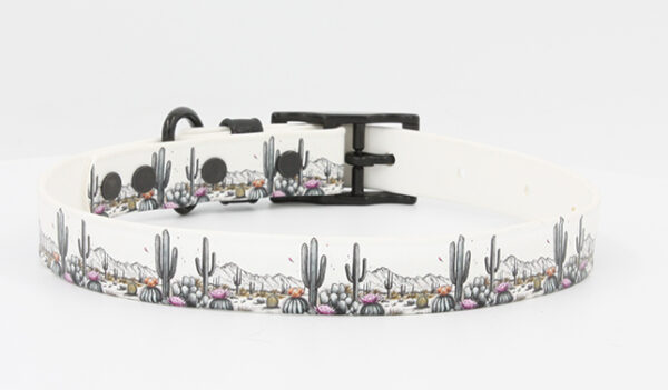 Lone-Blü: UV Printed 3/4" Adjustable BioThane® Dog Collar - Image 3