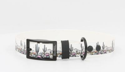 Lone-Blü: UV Printed 3/4" Adjustable BioThane® Dog Collar